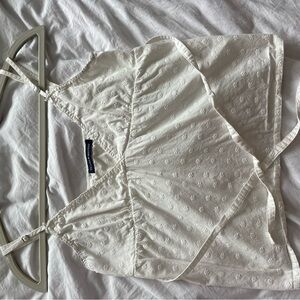 Brandy Melville White Eyelet Cropped Camisole